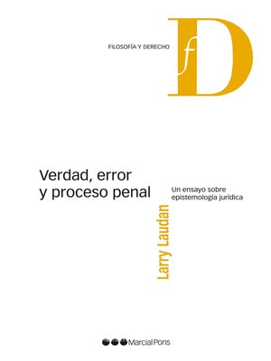 cover image of Verdad, error y proceso penal